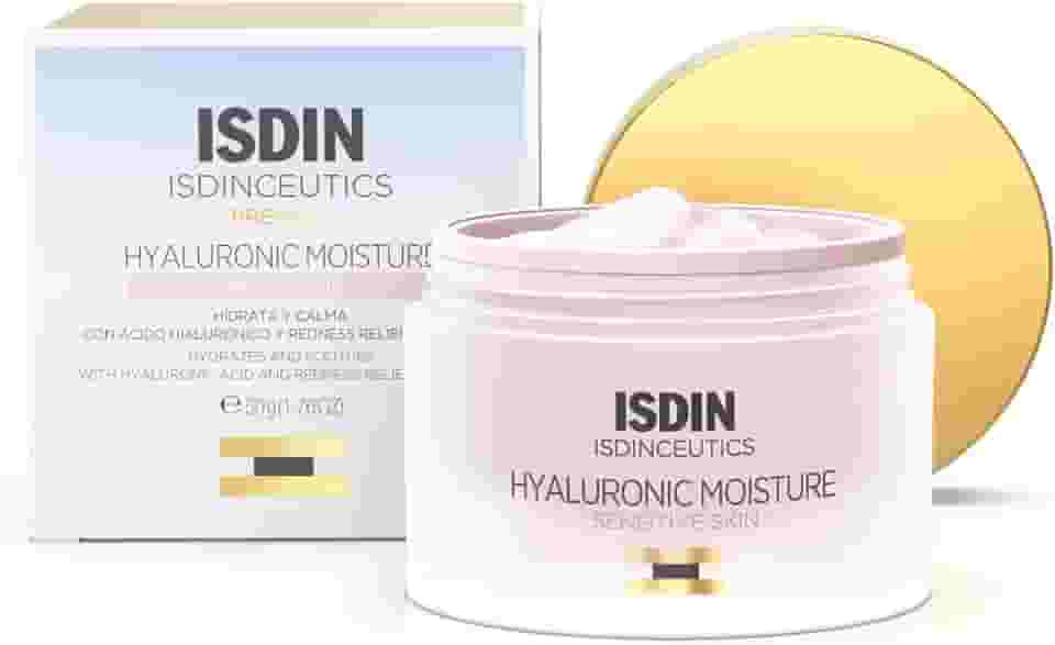 ISDIN Creme Anti-Idade para Pele Sensível Isdinceutics Hyaluronic Moisture Sensitive Skin - 50g
