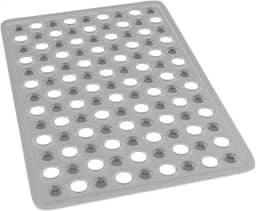 LYOR - Tapete de PVC Retangular com Antiderrapante para Banheiro 49cm x 32cm