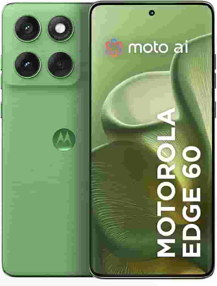 Smartphone Motorola Edge 60 5G - 512GB 24GB (12GB RAM+12GB Ram Boost) Tela Quad-Curve moto AI 50MP Sony Camera ultrarresistencia militar IP68 + IP69 - Verde