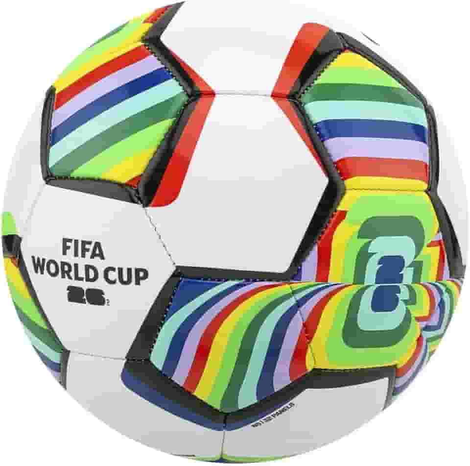 BOLA FUTEBOL FIFA Mundial Copa 2026 | LICENCIA FIFA® (Blanco-turquesa-Naranja, N°5