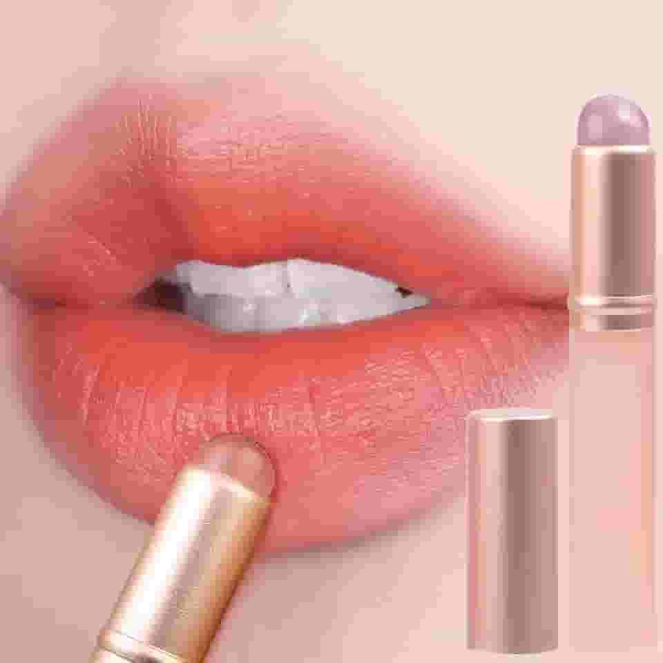 Pincel labial de silicone com capa para corretivo angular, ferramentas de maquiagem de batom macio, cabeça redonda, pincel versátil para lábios