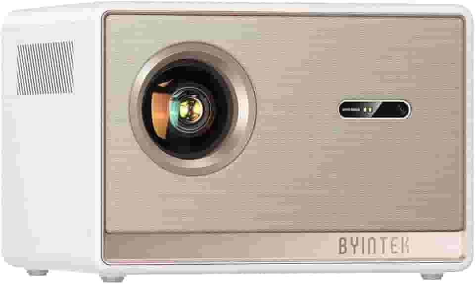 BYINTEK Projetor T5 Max,projetor 4k 1080P Full HD,Foco Automático,WiFi Inteligente e projeção BT 5.0 Android™ TV 11.0 OS(Licensed),Suporte 1000 ANSI Lumens,Para Home theater,camping ao ar livre,festas