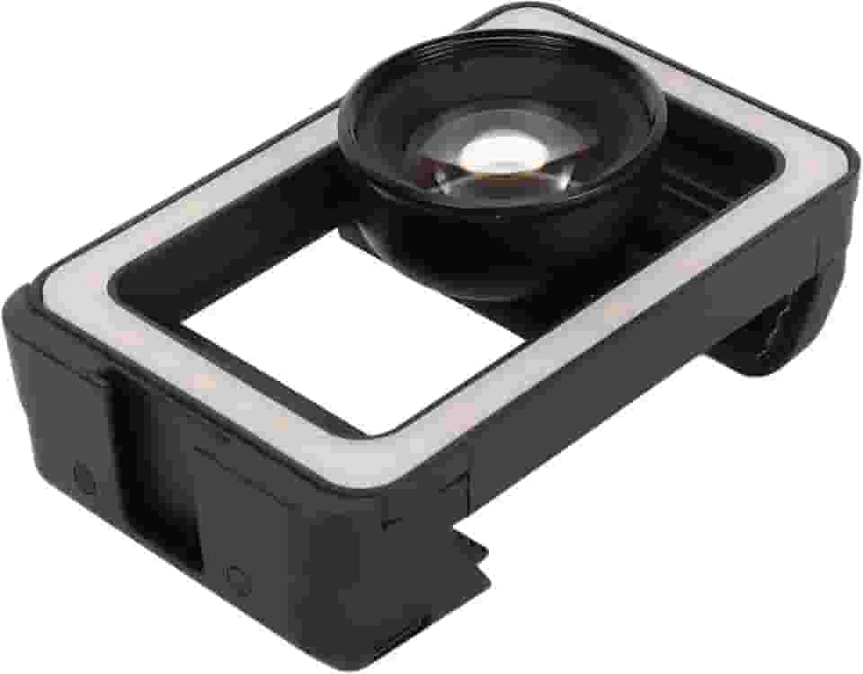 Lente macro para telefone de 100 mm, lente macro de fotografia macro universal 4K HD 10X com luz de preenchimento de LED para fotografia de perto, acessório de lente macro de celular