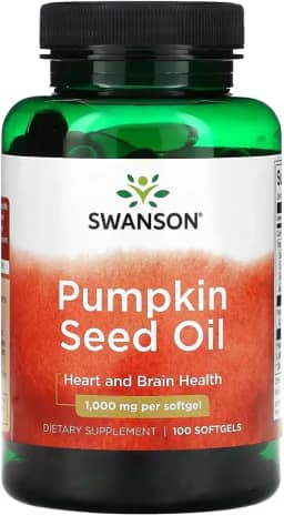 MPOWER Óleo de Semente de Abóbora 1000mg Pumpkin Seed Oil 100 Softgels Importado