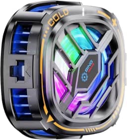 CHONCHOW Refrigerador magnético para celular, ventilador de resfriamento de telefone RGB portátil, leve, ventilador de resfriamento para celular, radiador de telefone com maior área de resfriamento