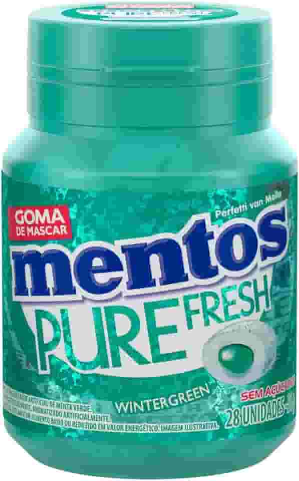 Gomas de Mascar, Mentos, Pure Fresh Wintergreen, Sem Açúcar, Sabor de Menta Verde - 56g | 28 Unidades