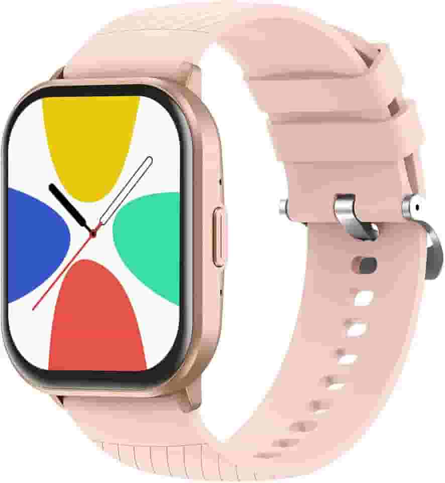 Relógio Digital Feminino Masculino Smartwatch Inteligente Bluetooth, Full Touch a Prova d 'água IP68 com 120+ Modos de Exercício e Esporte, Ouro Rosa