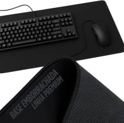 Mouse Pad Gamer Extra Grande Preto 70x35 Ultra Performance Qualidade Premium HighSpeed