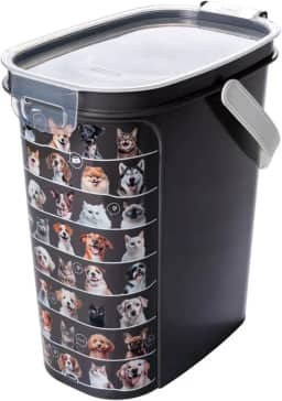 Pote Porta Ração Hermético 8,5lt Com Alça E Concha Medidora