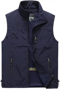 Colete masculino de trabalho, safári, pesca, forrado com lã, para uso ao ar livre, sem mangas