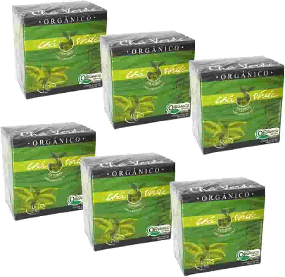 Kit 6cx Chá Verde Orgânico (60 sachês) Campo Verde