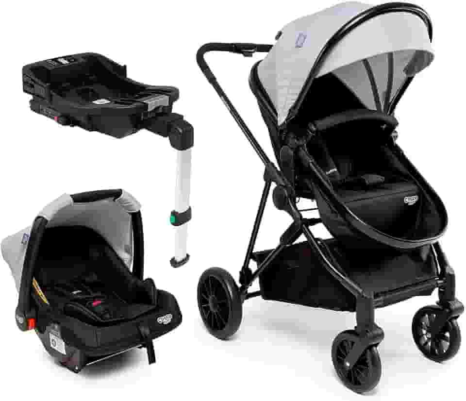 Travel System Cosco Kids, Lummy Trio, Isofix, Cinza Gelo
