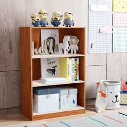 Prateleira Multifuncional para Quarto infantil brinquedos e organização - Star (Cedro/Off)