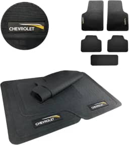Jogo de Tapete Borracha Automotivo Universal Para Carros Chev GM Celta Corsa Wind Classic Onix Agile Astra Prisma Tracker Antiderrapante Com Logo Bordado Personalizado 5 Peças