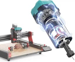 Twotrees Roteador de Madeira 30000RPM para Máquina CNC, Ferramenta de Tupia de Madeira Compacta de 110V 800W para Marcenaria, Aparador Manual Elétrico, Pinças de 1/4’’