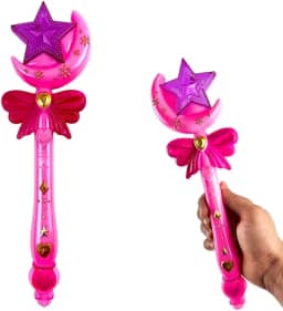 Varinha mágica Princesas encantada musical com Luz e Som