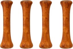 Kit 4 Osso Natural Defumado Canelinha para Cães Adultos 100% Bovino Desidratado Mastigação Higiene Bucal Bem-Estar Pet Dog Chew