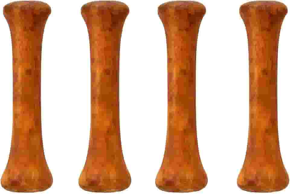 Kit 4 Osso Natural Defumado Canelinha para Cães Adultos 100% Bovino Desidratado Mastigação Higiene Bucal Bem-Estar Pet Dog Chew