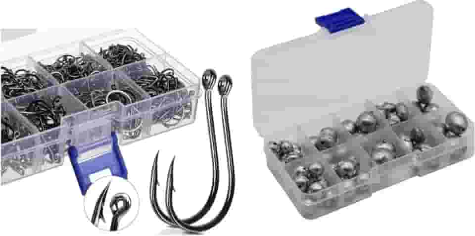 Kit 600 Anzóis E Kit Chumbada Para Pesca!