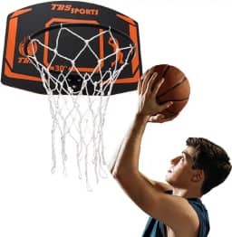 Tabela De Basquete Aro 41 Cm + Rede + Bola Tamanho Oficial 7 Black Premium