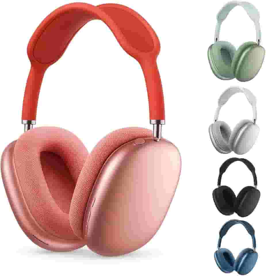 Fone Bluetooth Estéreo Sem Fio com Rádio FM, SD Card, Aux, Microfone Integrado e Controle de Volume – Headphone Over-Ear Dobrável com Som Hi-Fi (Rosa)
