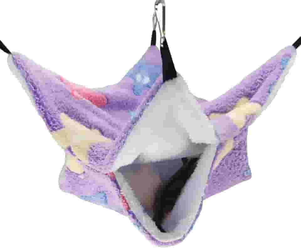 LEFTSTARER Rede de planador de açúcar de beliche, gaiola para furões, gaiola pequena para animais de estimação, camas para furões, acessórios para gaiola de chinchila, cama de hamster, cama de animais