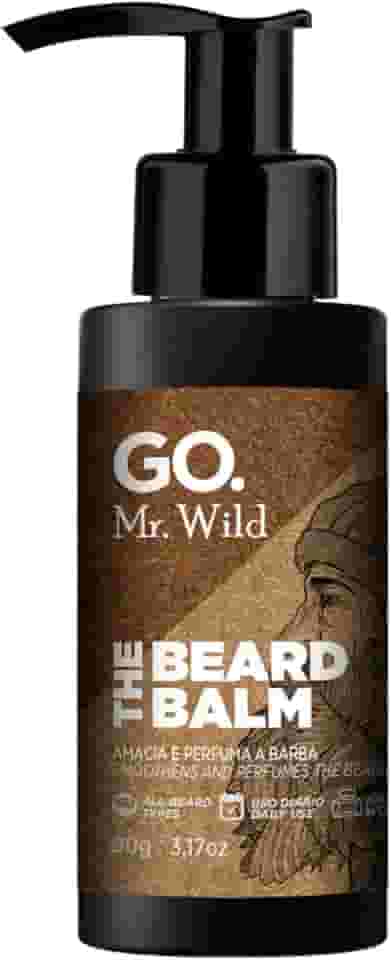 GO. Man Balm De Barba Go Mr Wild Hidrata Amacia E Perfuma Os Fios Fragrância Amadeirada Fresh Vegano Go Man