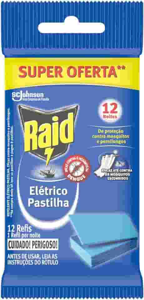 Raid Repelente Elétrico Pastilha