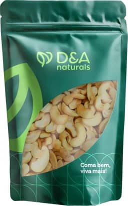 Castanhas de Cajú Torradas em Bandas Com Sal ou Sem Sal - 1kg (Com Sal)