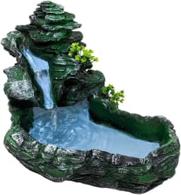 Fonte Agua Cascata decorativa Laguinho tipo pedra cinza