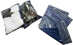Sacos Organizadores de Mala Viagem para Roupa Suja e Molhada (Cor Azul Marinho)