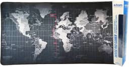 Mouse Pad Gamer Extra Grande 700x350x3mm Bordas Costuradas e Base Antiderrapante Exbom MP7035C Mapa Mundi
