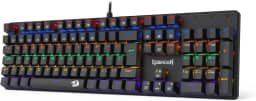 Teclado Mecânico Gamer Redragon Valheim Rainbow R605-R USB Preto Switch Marrom