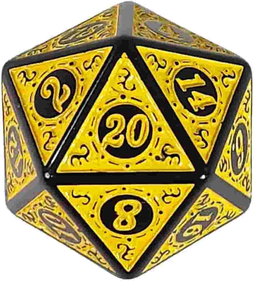 Dado D20 Runas Alto Relevo - RPG