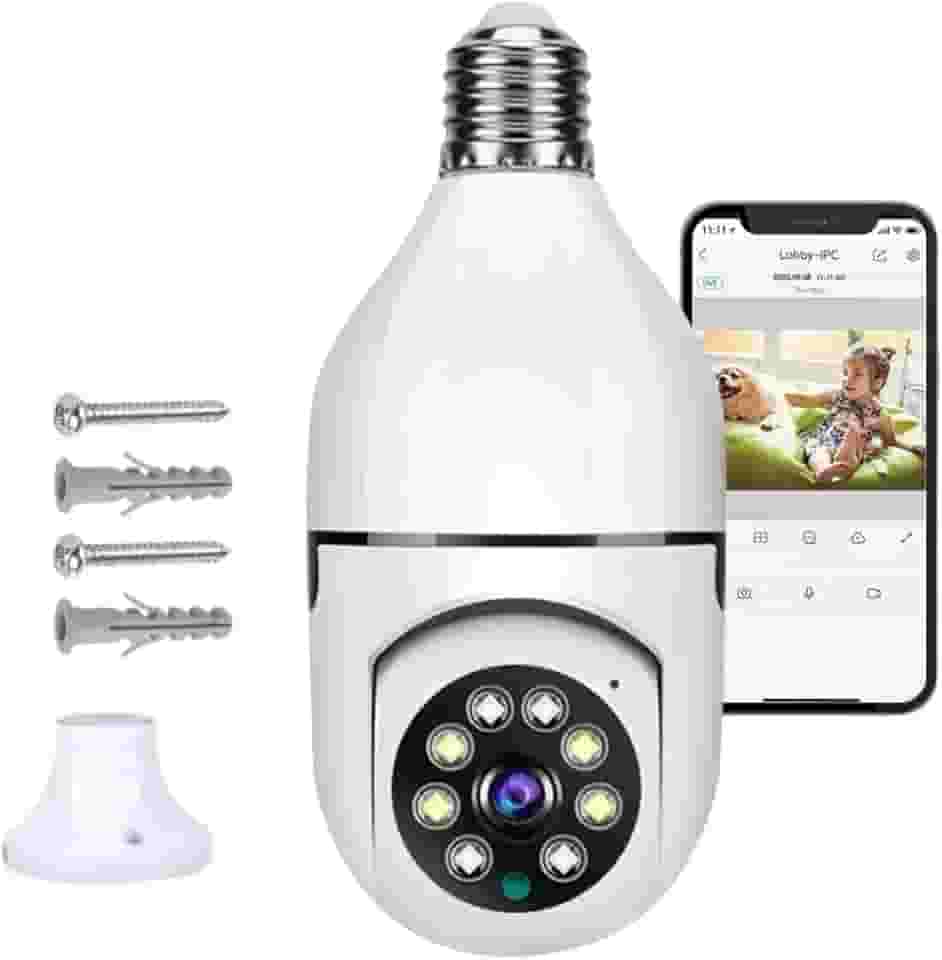 Câmera Segurança IP Lâmpada WiFi Full HD 1080p com Visão Noturna Infravermelho 1080P, Yoosee, Bivolt, Detecção de Movimento, Áudio Bidirecional, Prova D'água Giratória - Premium®