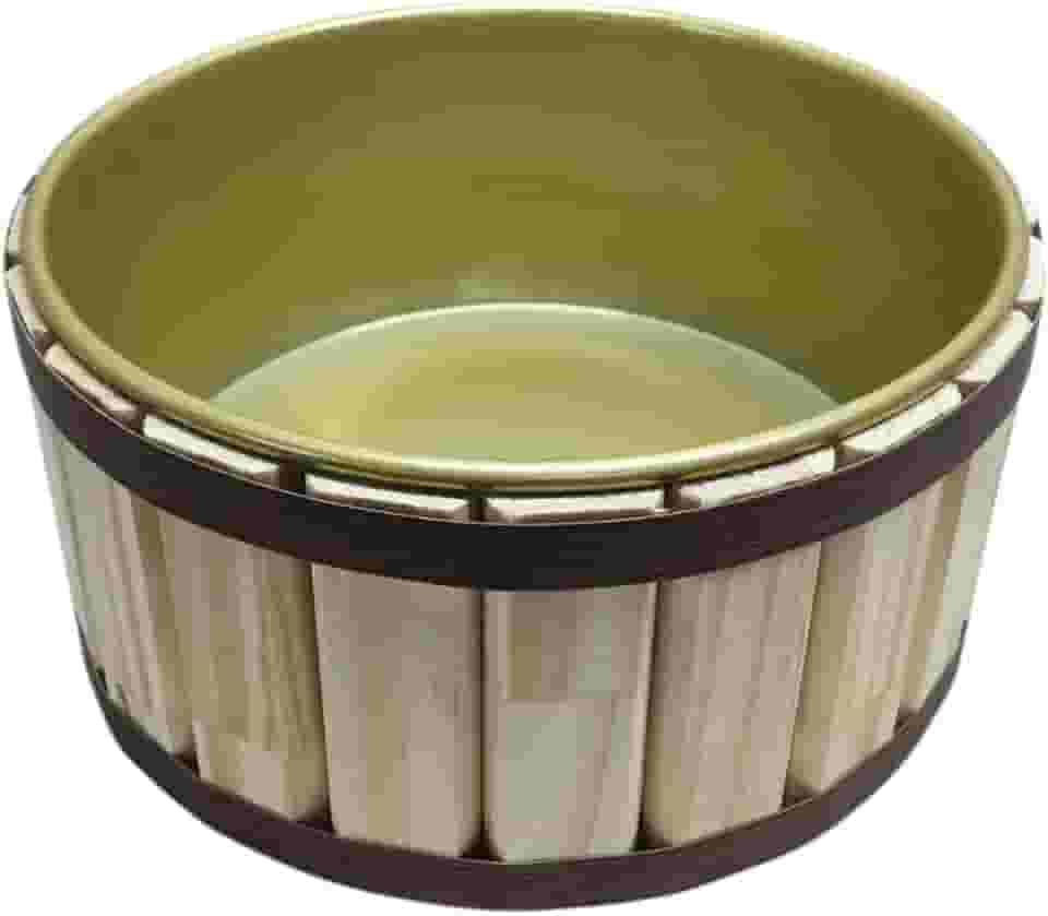 Tina Escalda Pés em Pinus Natural - bacia em pintura premium Gold