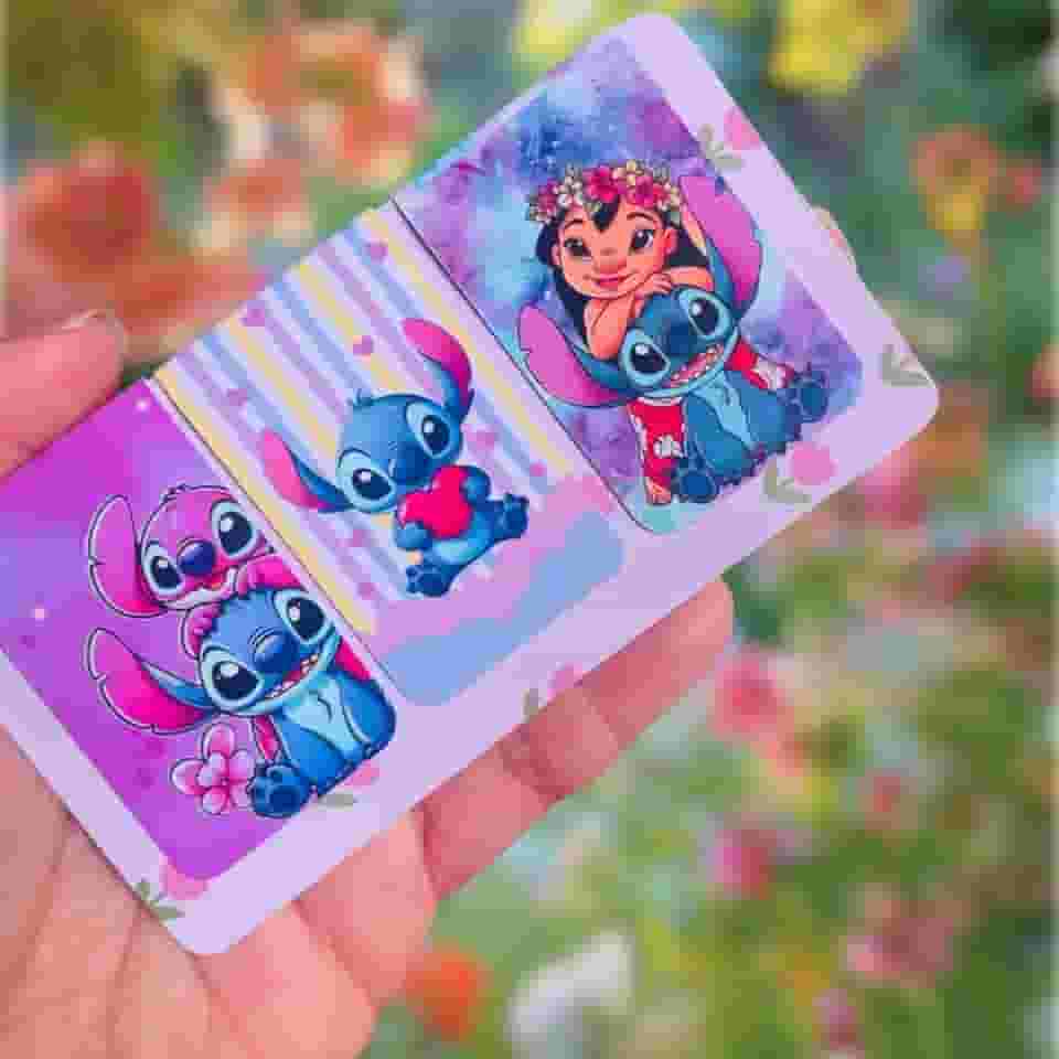 Kit 6 Marcadores de Página Magnético Premium Tema Lilo e Stitch Reutilizável Ideal para Livros Cadernos Organização Leitura Estudo Magnético Forte Cores Vibrantes Perfeito para Presentear