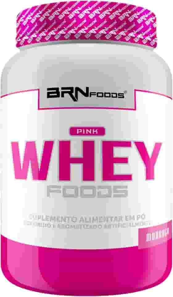 Pink Whey c/Colágeno 900g - BRN FOODS Sabor Morango