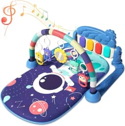 Tapete de Atividades com Piano e Andador 3 em 1 para Bebês e Crianças - Keleme