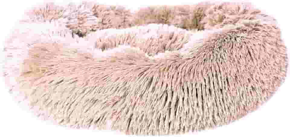 Chalesco Cama Nuvem Bege para Gatos Pequenos (40 cm de diâmetro e 12 cm de altura)