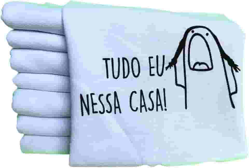 Pano de Prato Memes Kit 10 unidades Pano de Copa Cozinha Guardanapo Louça