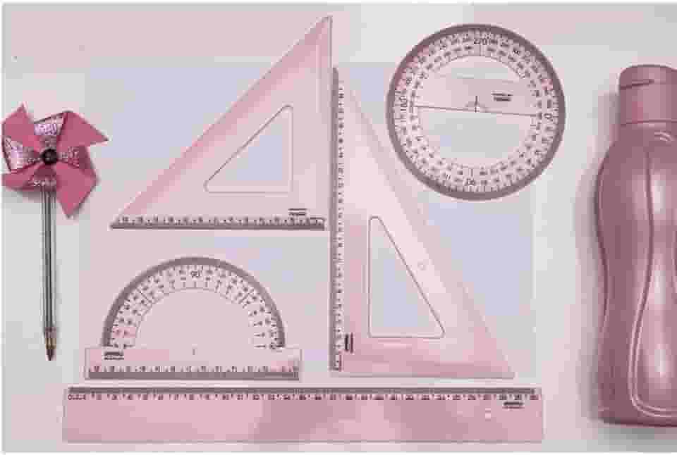 KIT ESCOLAR SEGUNDO GRAU NEW LINE ROSA PASTEL