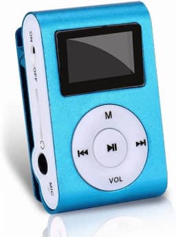 Mini MP3 Player, Reprodutor de Música Portátil Com Concha de Metal, Design de Lapela, Reprodutor de áudio Digital HiFi para Crianças, Estudantes, Esportes, Corrida e Caminhada