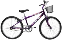 Bicicleta Aro 24 Bike Sem Marchas Feminina e Masculina Saidx Premium, Quadro em Aço, Freio V-Brake