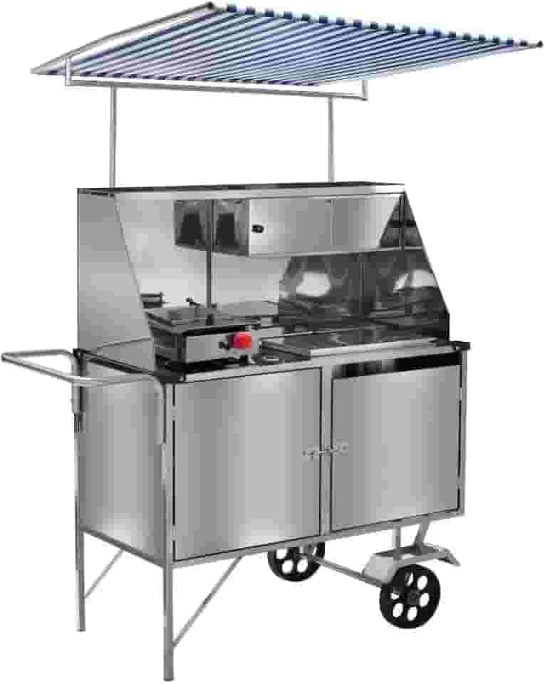 Carrinho de Cachorro Quente Luxo Inox com Toldo L09m/t Cefaz