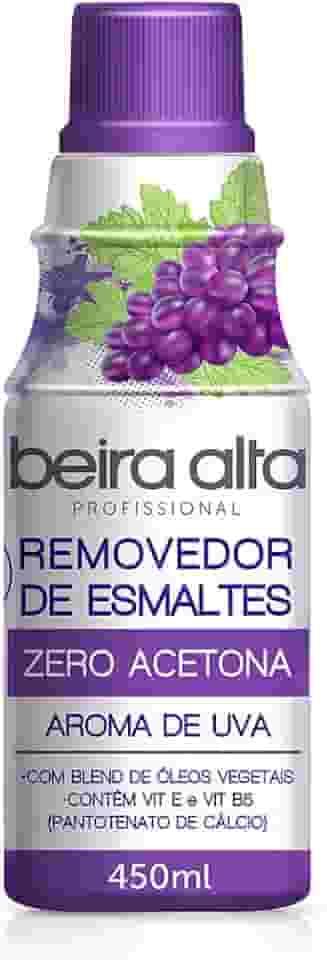 Beira Alta Removedor De Esmaltes Zero Acetona Aroma Uva 450Ml Médio