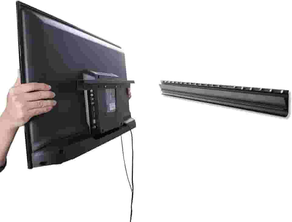 AENTGIU Suporte de parede para TV sem pregos, suporte de TV de drywall resistente para TVs de tela plana de 26 a 55 polegadas, sem pinos, sem broca, sem âncoras, fácil instalação com todos os