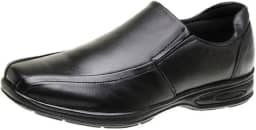 Sapato Social Masculino Couro Legítimo Anti Stress Conforto Ortopédico Preto com detalhes em cores variadas 37/44