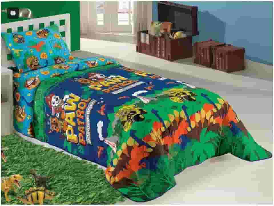 Lepper, Edredom Patrulha Canina Menino Solteiro Infantil Dupla Face Microfibra Lepper