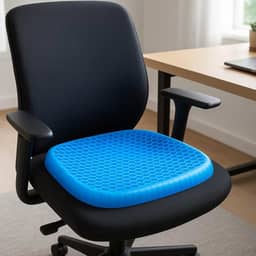 Almofada Ortopédica Em Gel De Silicone Para Assento, Cóccix, Coluna E Hemorroida, Com Capa Lavável, Antiderrapante E Estrutura Ventilada Favo De Mel, Marca VARENZIA